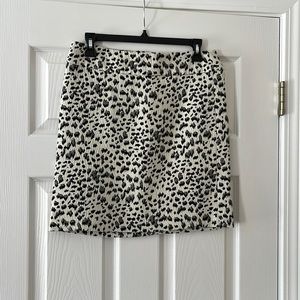 Loft size 4 animal print skirt